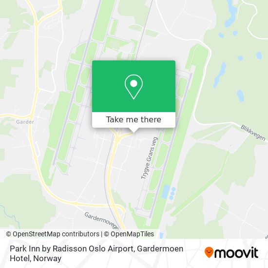 Park Inn by Radisson Oslo Airport, Gardermoen Hotel map