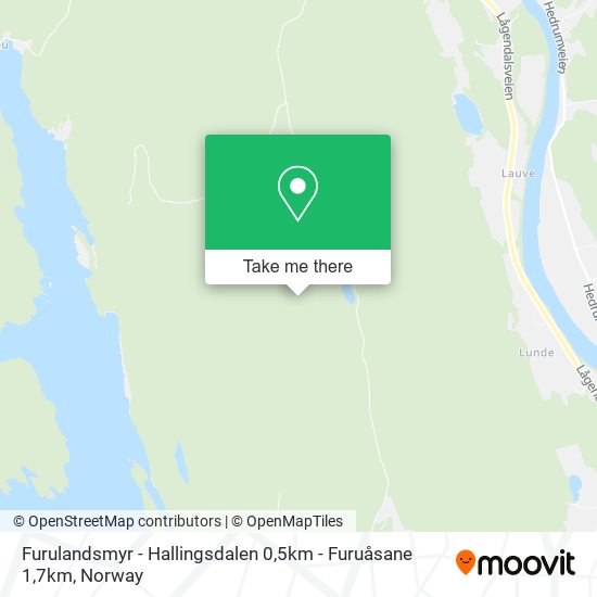 Furulandsmyr - Hallingsdalen 0,5km - Furuåsane 1,7km map