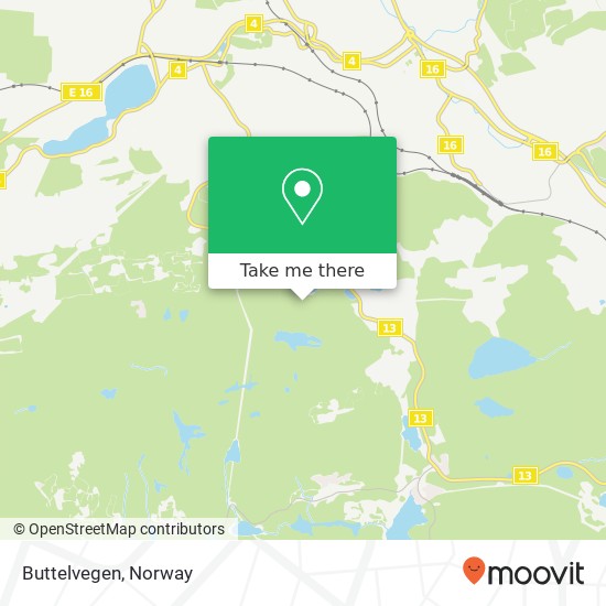 Buttelvegen map