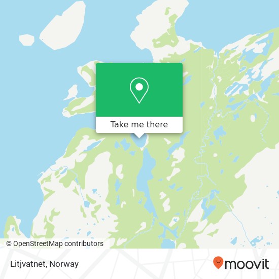 Litjvatnet map