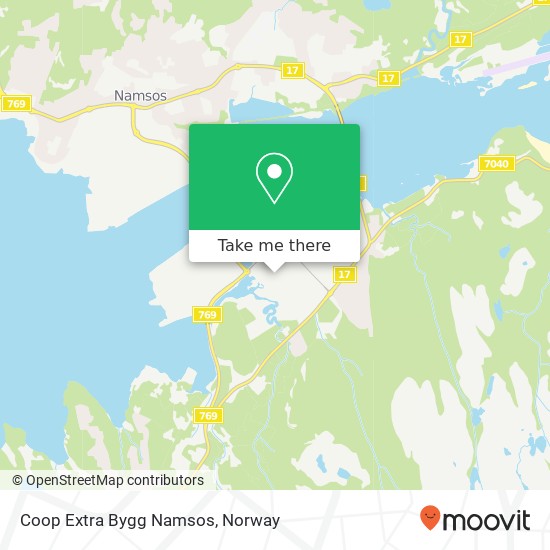 Coop Extra Bygg Namsos map