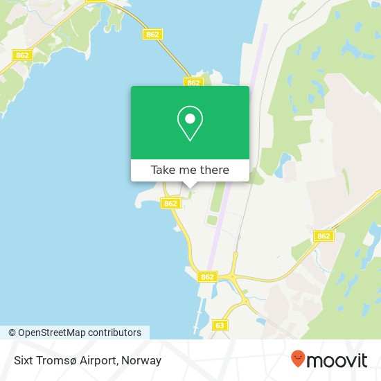 Sixt Tromsø Airport map