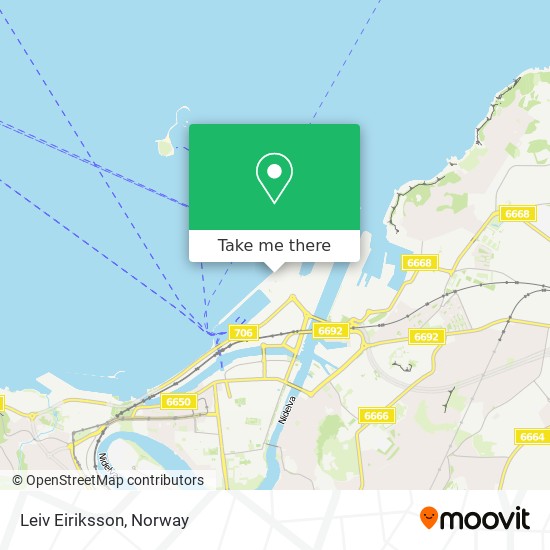Leiv Eiriksson map