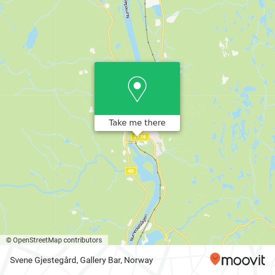 Svene Gjestegård, Gallery Bar map