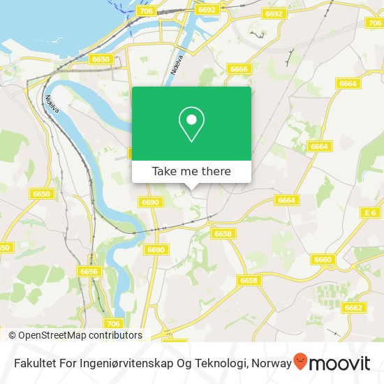 Fakultet For Ingeniørvitenskap Og Teknologi map