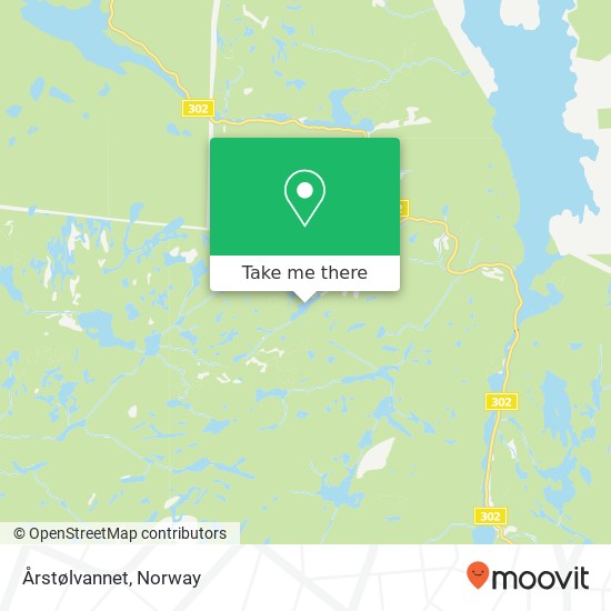 Årstølvannet map