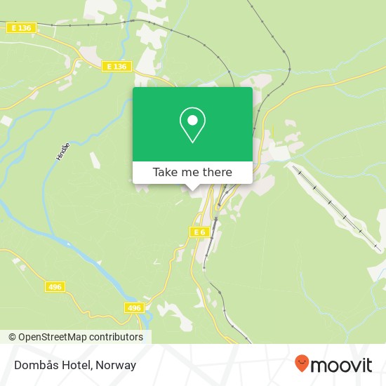 Dombås Hotel map