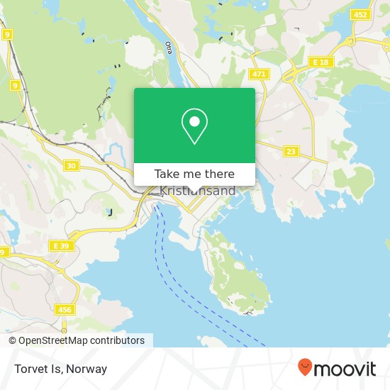 Torvet Is map