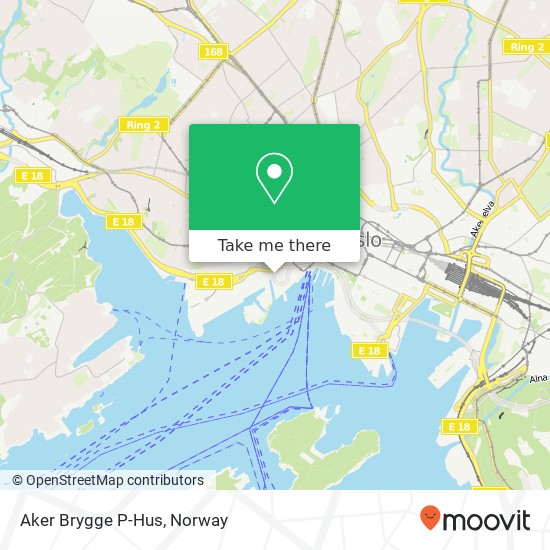 Aker Brygge P-Hus map