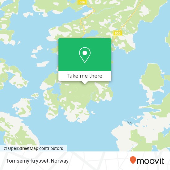 Tomsemyrkrysset map