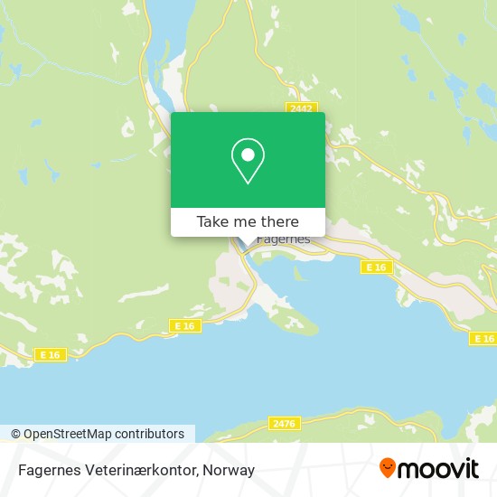 Fagernes Veterinærkontor map