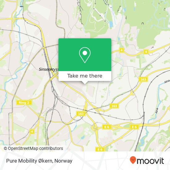 Pure Mobility Økern map