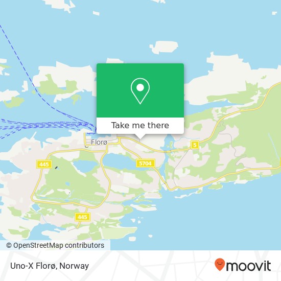 Uno-X Florø map