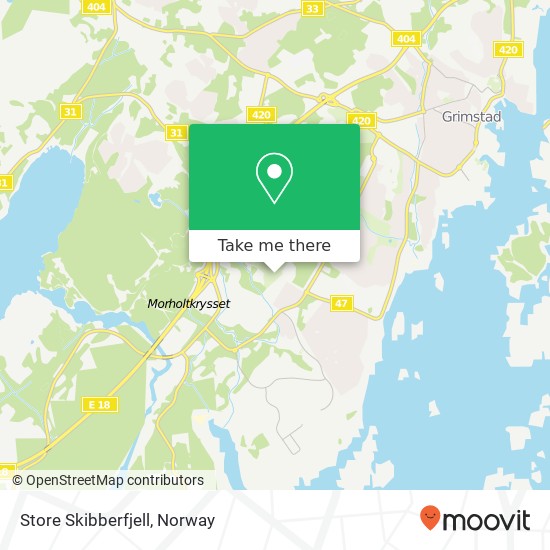 Store Skibberfjell map