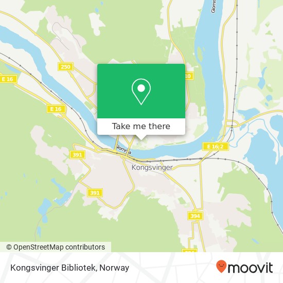 Kongsvinger Bibliotek map