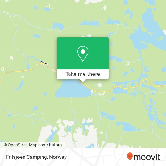 Frilsjøen Camping map