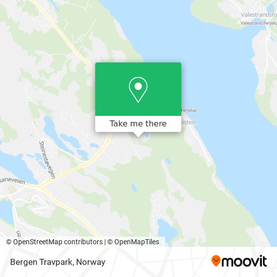 Bergen Travpark map