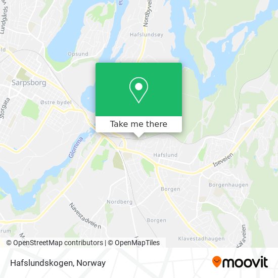 Hafslundskogen map