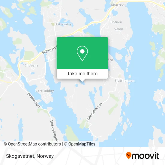 Skogavatnet map