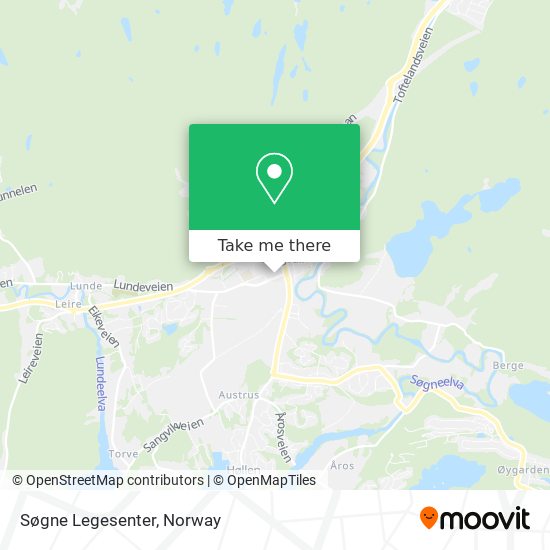 Søgne Legesenter map