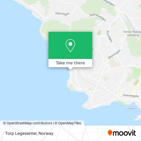 Torp Legesenter map