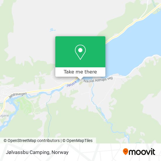 Jølvassbu Camping map