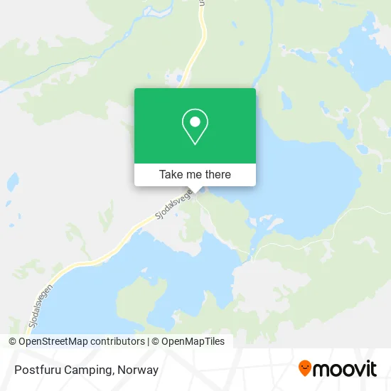 Postfuru Camping map