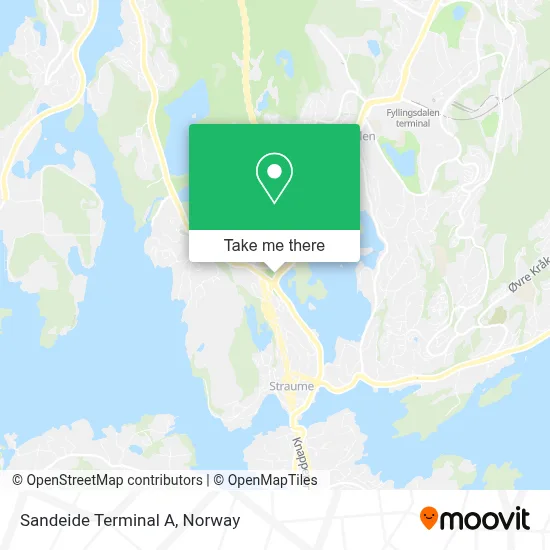 Sandeide Terminal A map