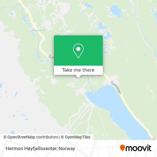 Hermon Høyfjellssenter map