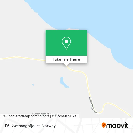 E6 Kvænangsfjellet map