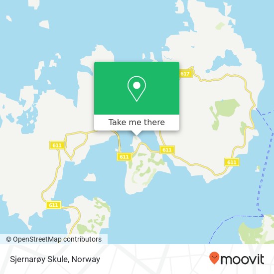 Sjernarøy Skule map