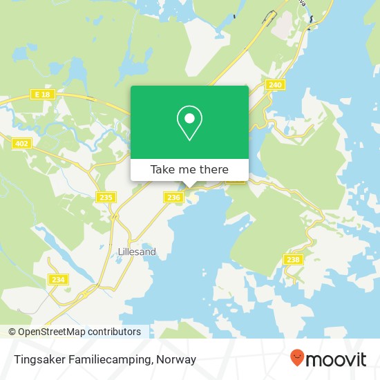 Tingsaker Familiecamping map