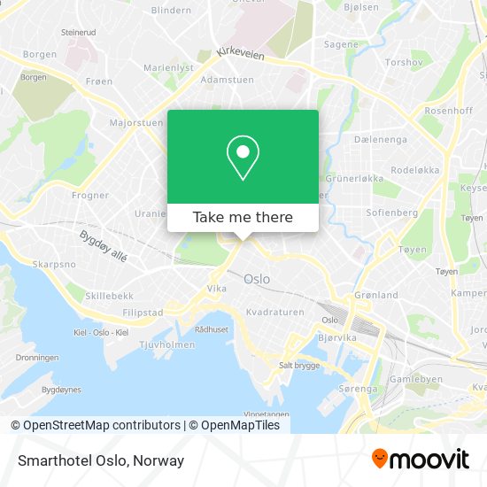 Smarthotel Oslo map