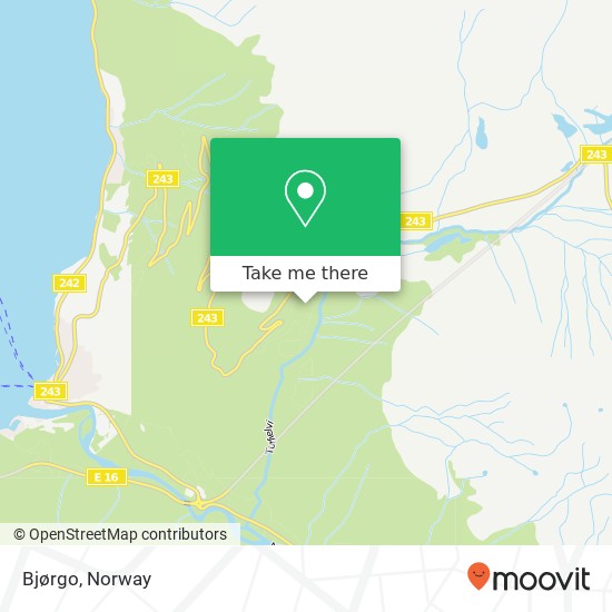 Bjørgo map