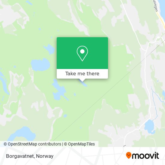 Borgavatnet map