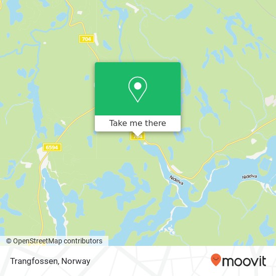 Trangfossen map