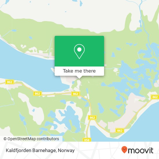 Kaldfjorden Barnehage map