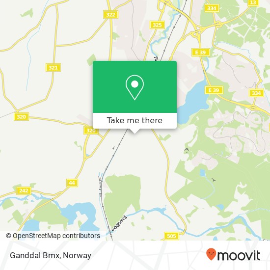 Ganddal Bmx map