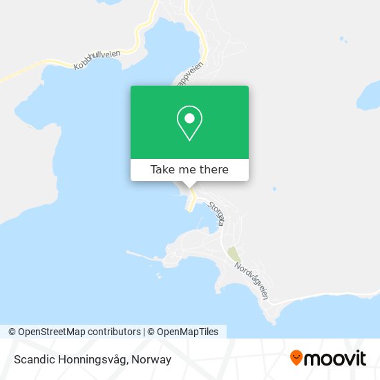 Scandic Honningsvåg map