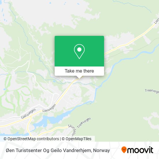 Øen Turistsenter Og Geilo Vandrerhjem map