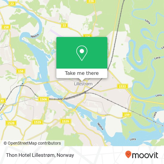 Thon Hotel Lillestrøm map
