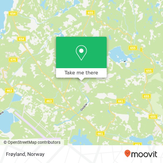 Frøyland map