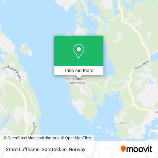 Stord Lufthamn, Sørstokken map