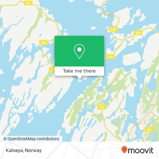 Kalvøya map