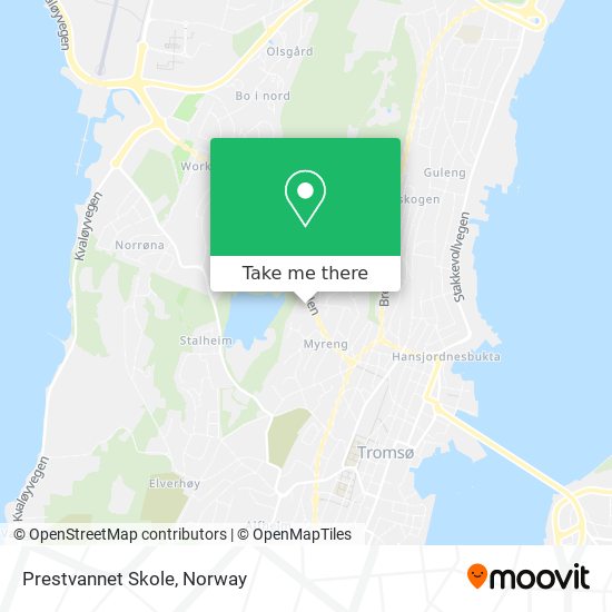 Prestvannet Skole map