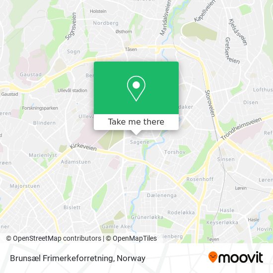 Brunsæl Frimerkeforretning map