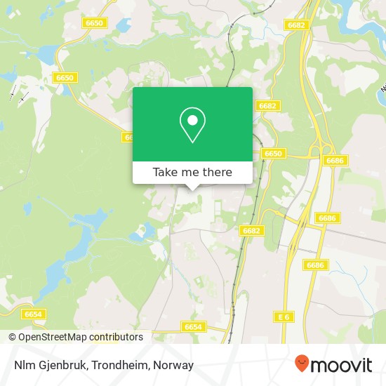 Nlm Gjenbruk, Trondheim map