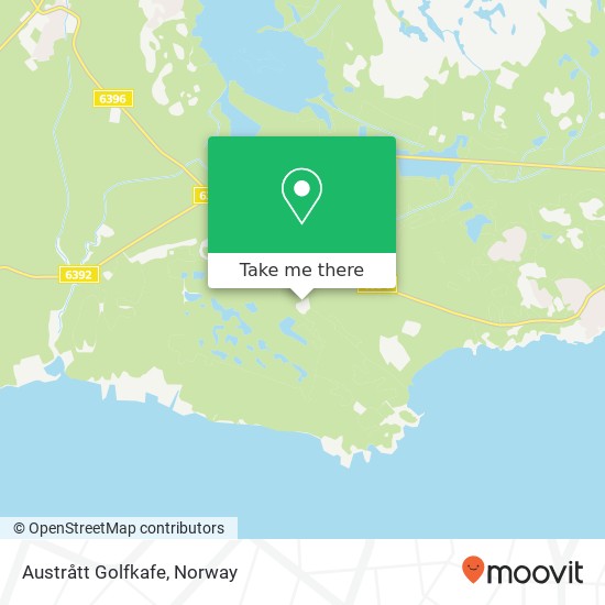 Austrått Golfkafe map