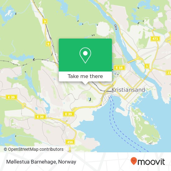 Møllestua Barnehage map