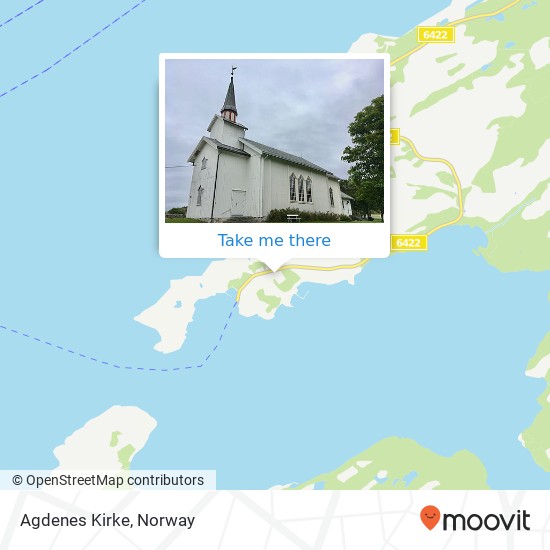 Agdenes Kirke map